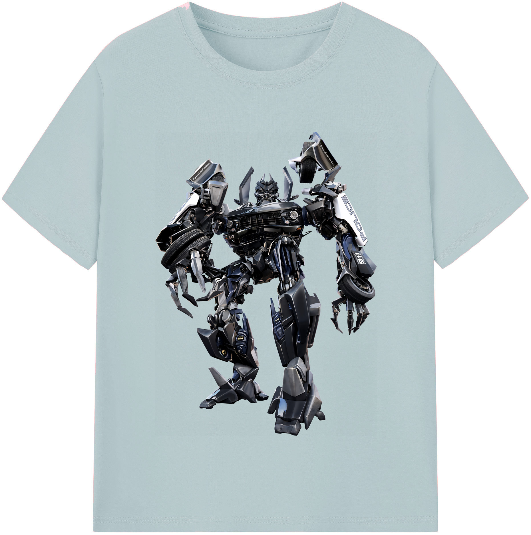 （画像用） Transformers トランスフォーマー 綿100％半袖Tシャツ（フロントプリント）